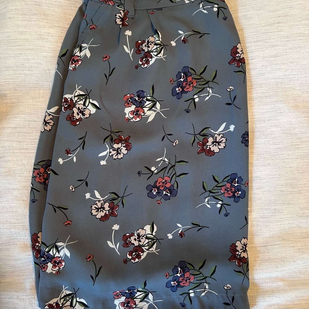 LOFT Floral Skirt
